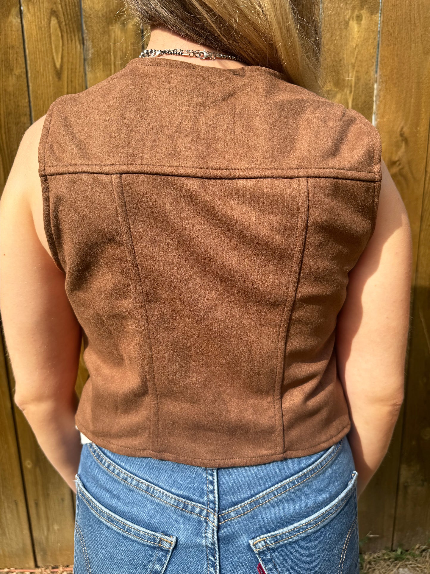 Horseshoe Suede Vest