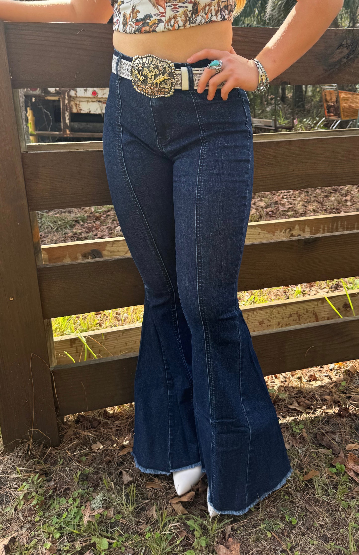Lucky Horseshoe Flare Jeans