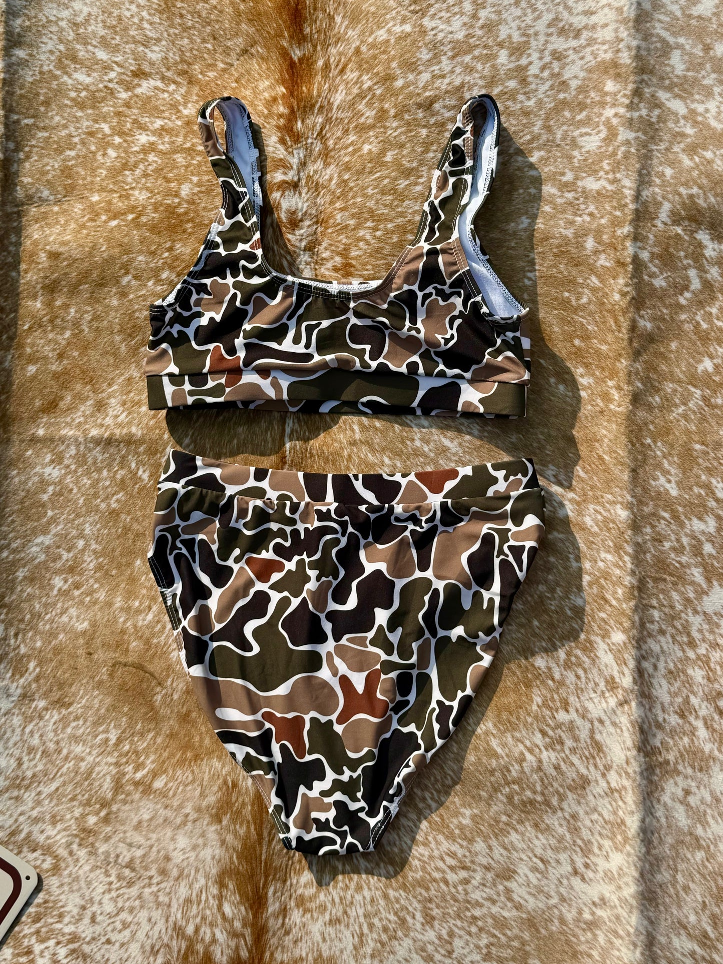 Brown Duck Camo Bikini