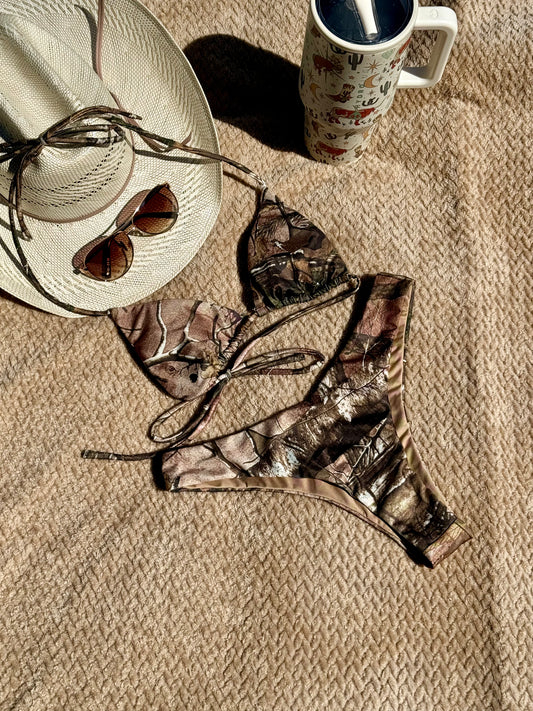 Tree Camo Triangle Bikini