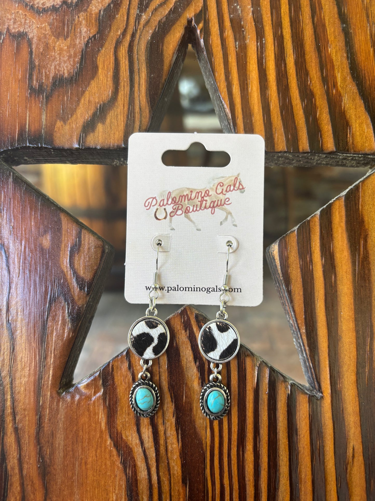 Cow Dangle Earrings
