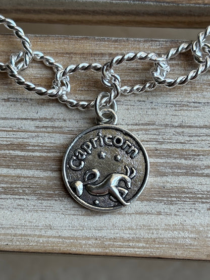 Western Zodiac Sign Boot Necklace