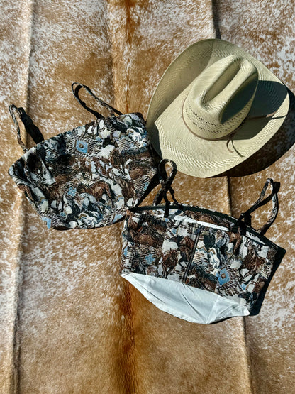 Horse Tapestry Tank